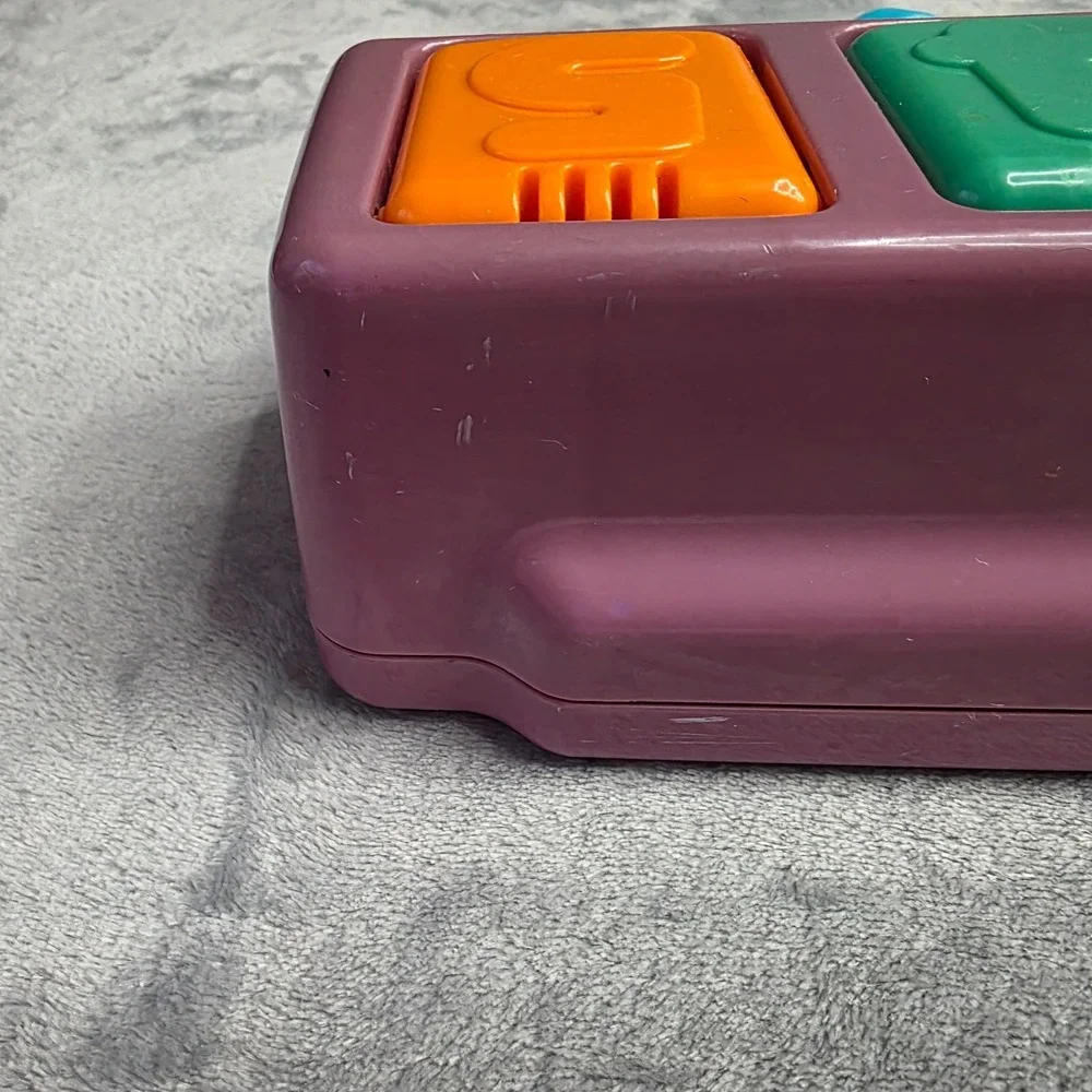 Vintage Playskool Pop Up Pals Baby Toy‎ 1995 Jungle Safari Animal Purple Base